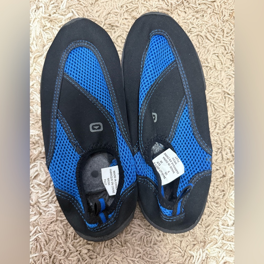 Outbound Men's Slip-on Water Shoes, Blue/Black